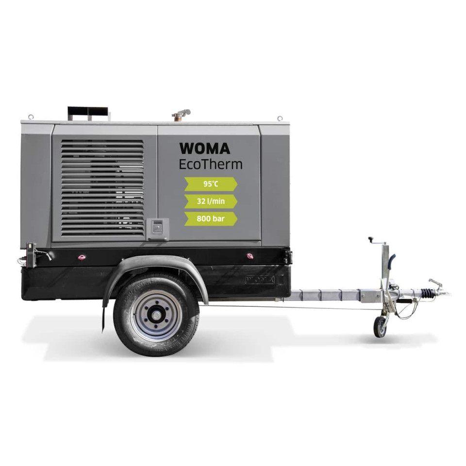 WOMA Ecotherm 800 hogedruk unit diesel zijkant a dicht
